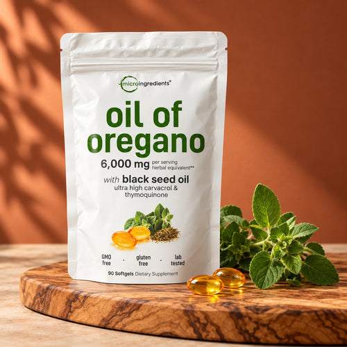 Aceite de orégano con comino negro, bolsa de 90 perlas